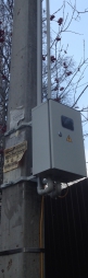 Установка электросчетчика на трубостойке в п. Подсобного хозяйства Воскресенское Новая Москва