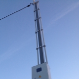 Высокая трубостойка 6 метров по требованием МОЭСК. Установлена в Мытищинском районе