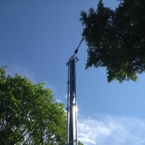 Трубостойка  8 м для ввода электричества на участок