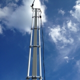 Высокая трубостойка 8м для ввода электричества Московская область